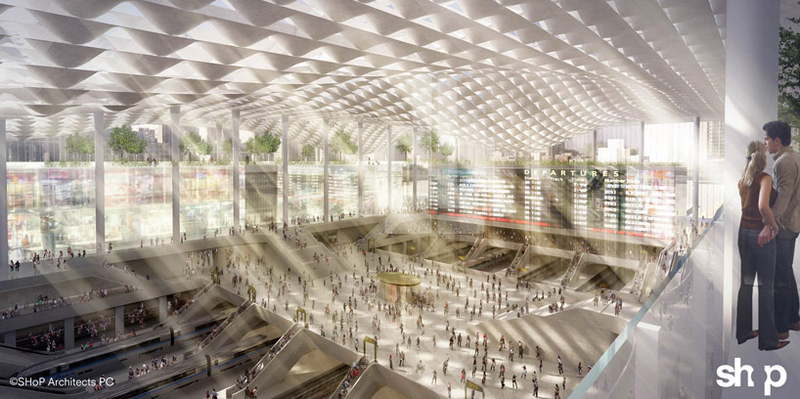 Illustration for article titled Four Glamorous New Penn Station Designs (That We Shouldn't Build Yet)